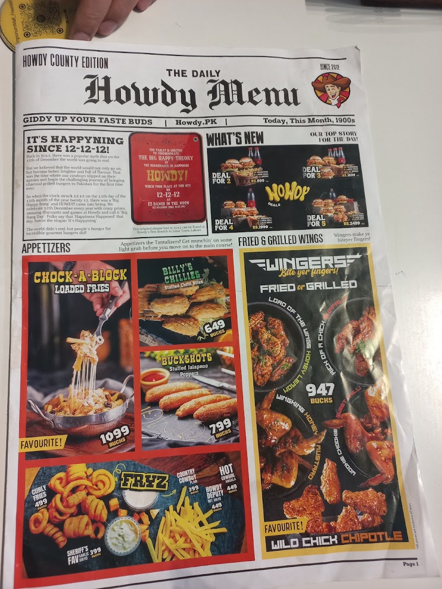 Menu Howdy Emporium Mall-1